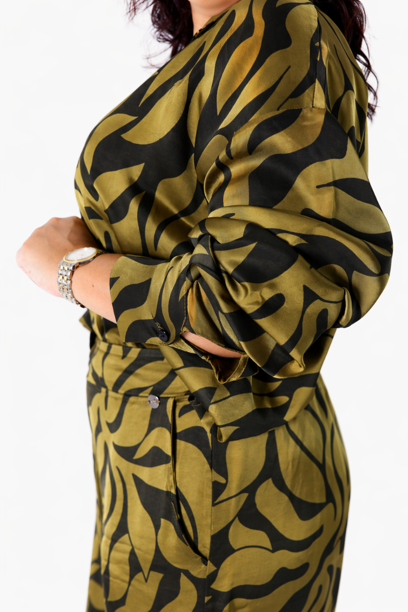 Blusa Rüga Floral Verde
