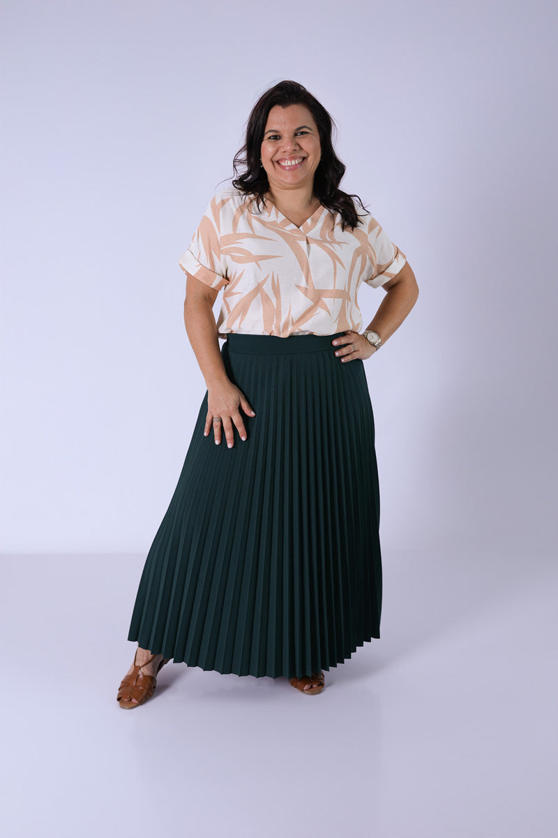 Blusa Folhagem Beige