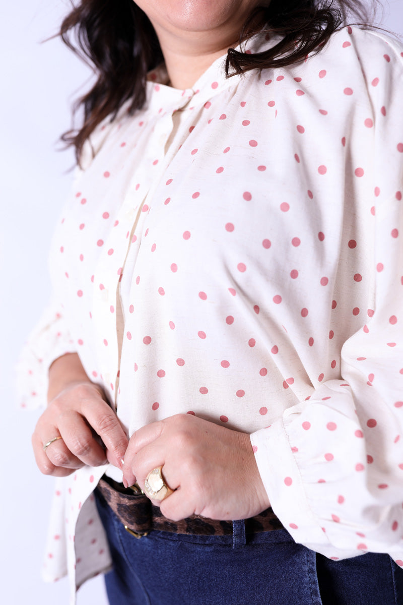 Blusa Lyra Dots Rosa