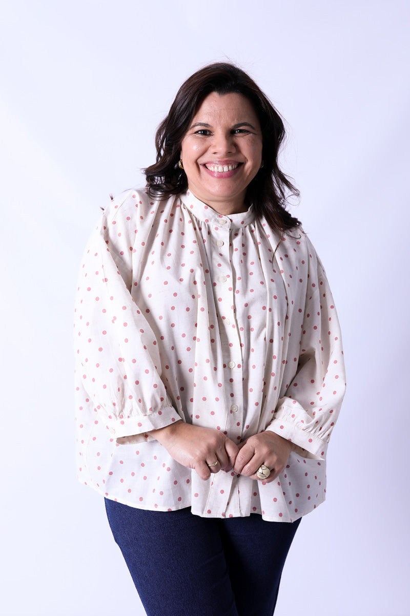 Blusa Lyra Dots Rosa