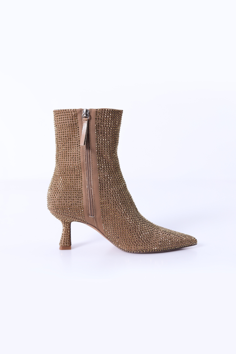 Bota Corina Brilho Dourada