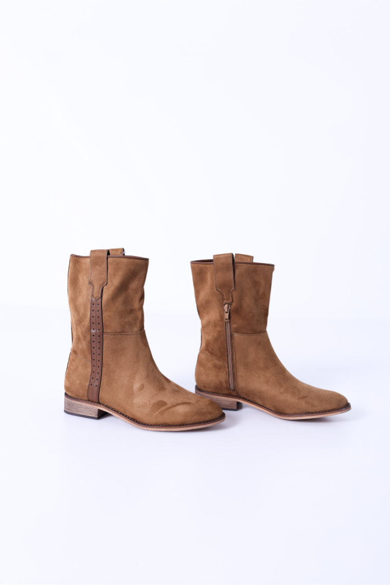 Bota Corina Plana Camel