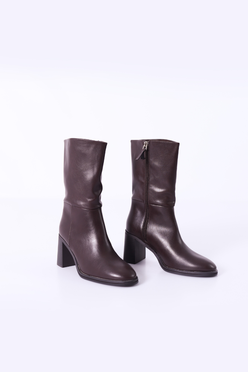 Bota de Tacón Marrón - CORINA