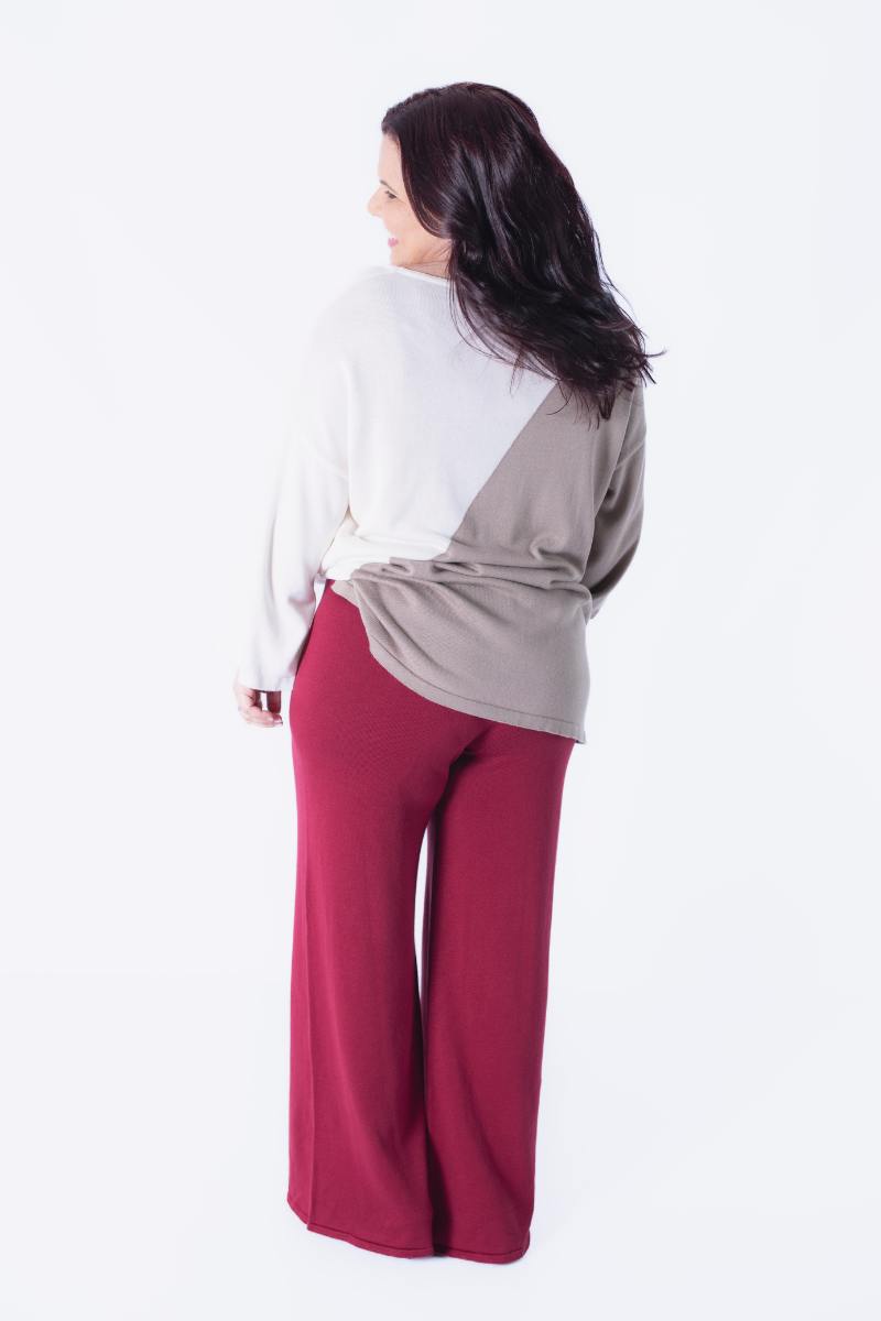 Calça Rüga Básica Bordeaux
