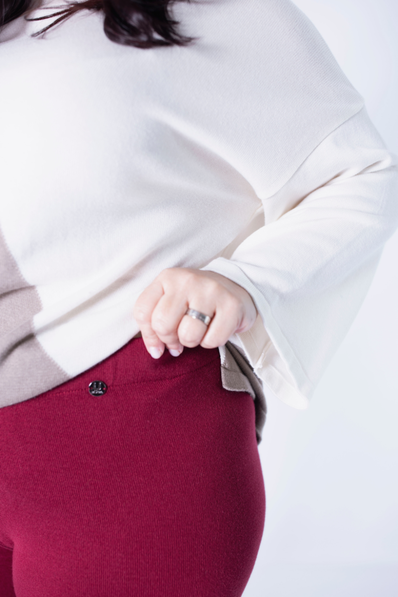 Calça Rüga Básica Bordeaux