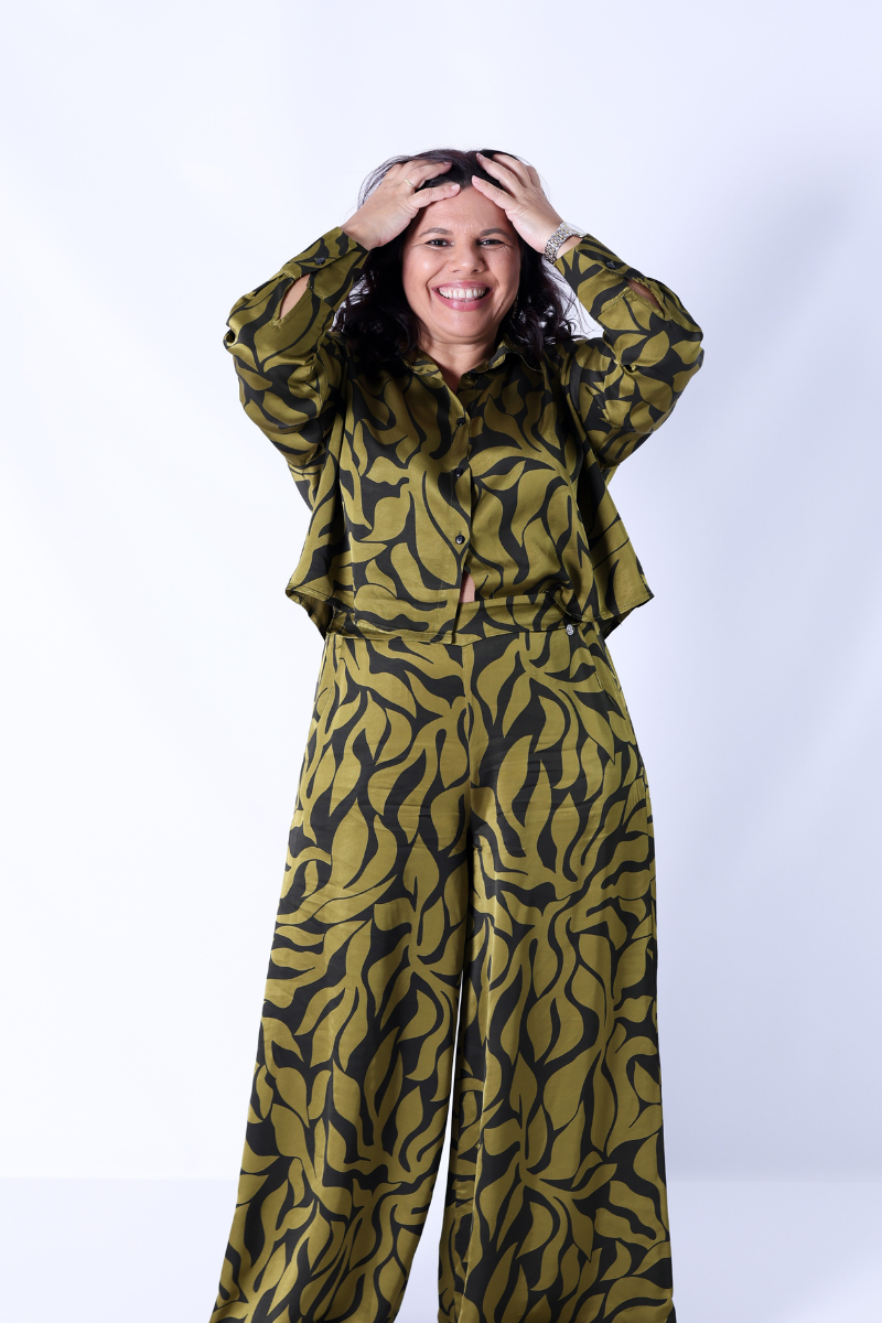 Calça Floral Verde - RUGA