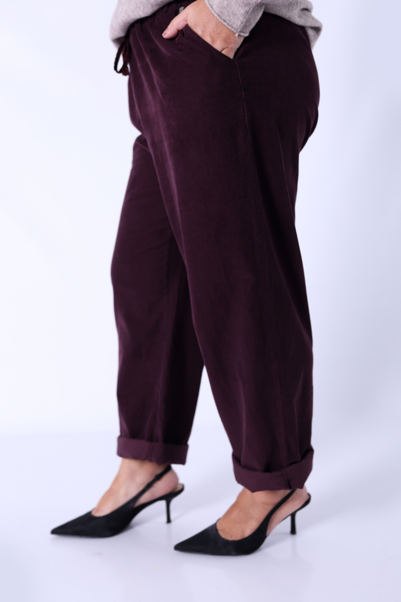 Pantalon Bordeaux à Cordons – RUGA