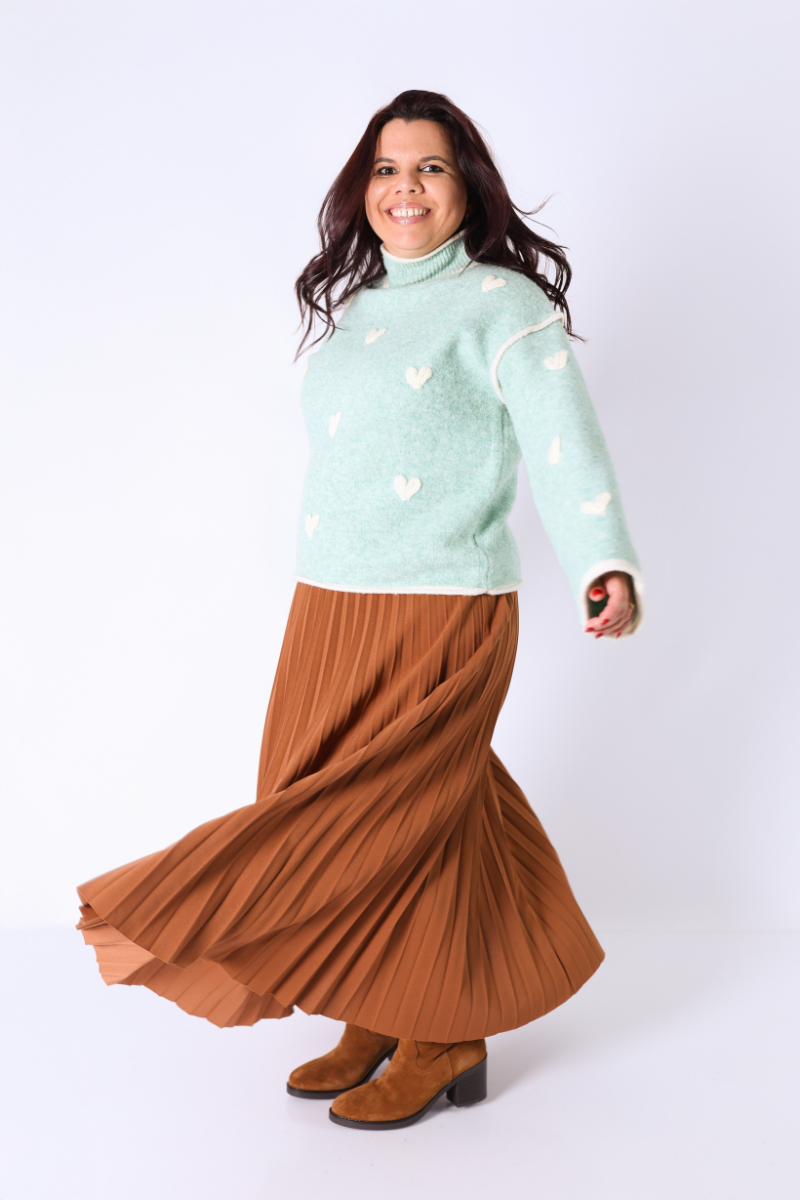  Pull en Maille Asha Vert 