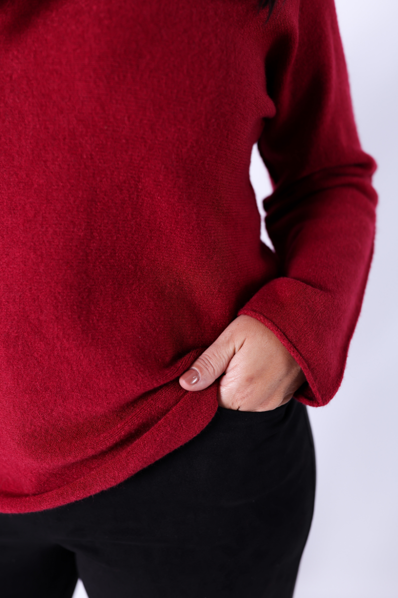 Jersey de Punto Brisa Burdeos