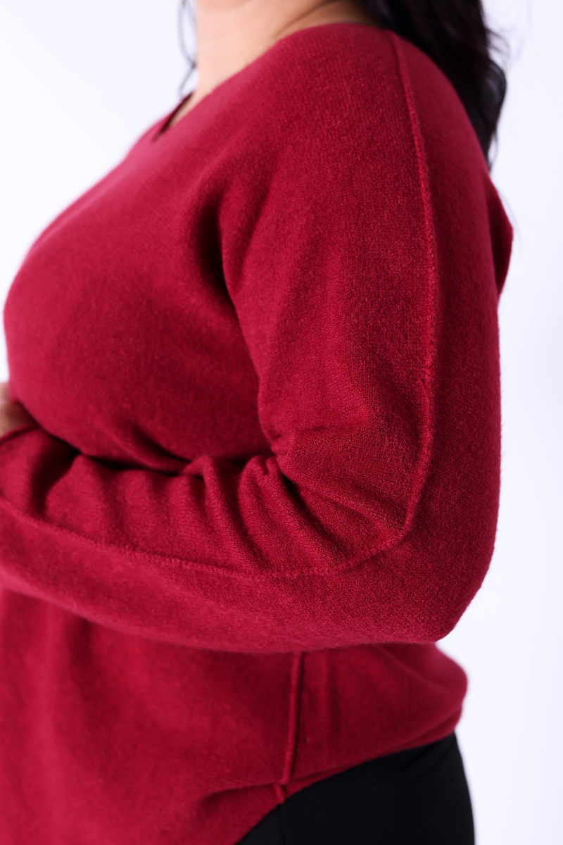 Jersey de Punto Brisa Burdeos