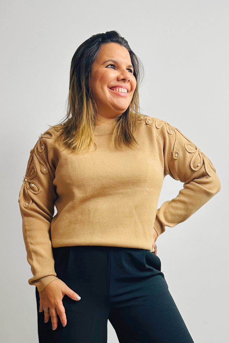 Suéter de Punto Sami Camel