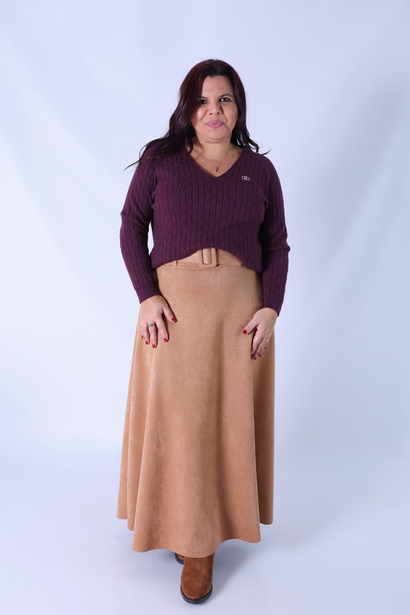 Jersey Trenzas Burdeos - RUGA