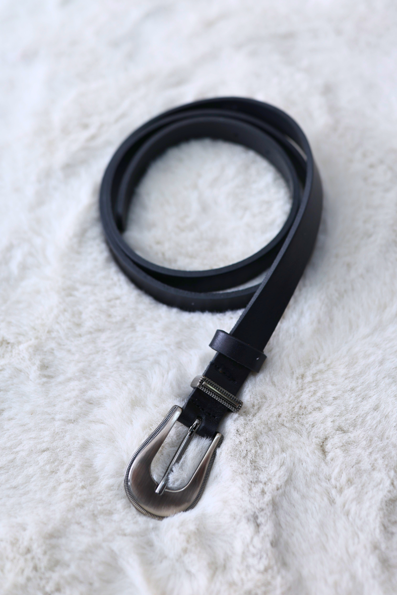 Cinto Celeiro Pele Preto - RUIKA