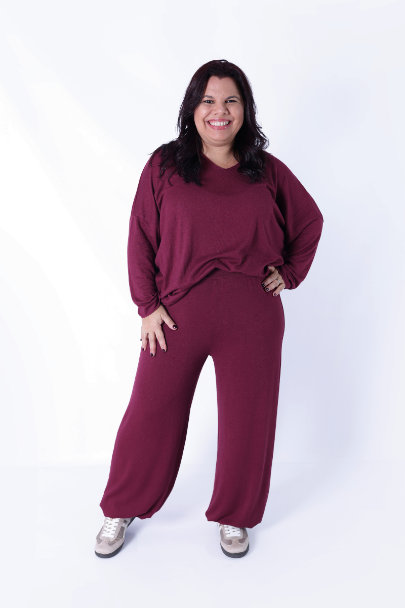 Conjunto Malha Sina Bordô