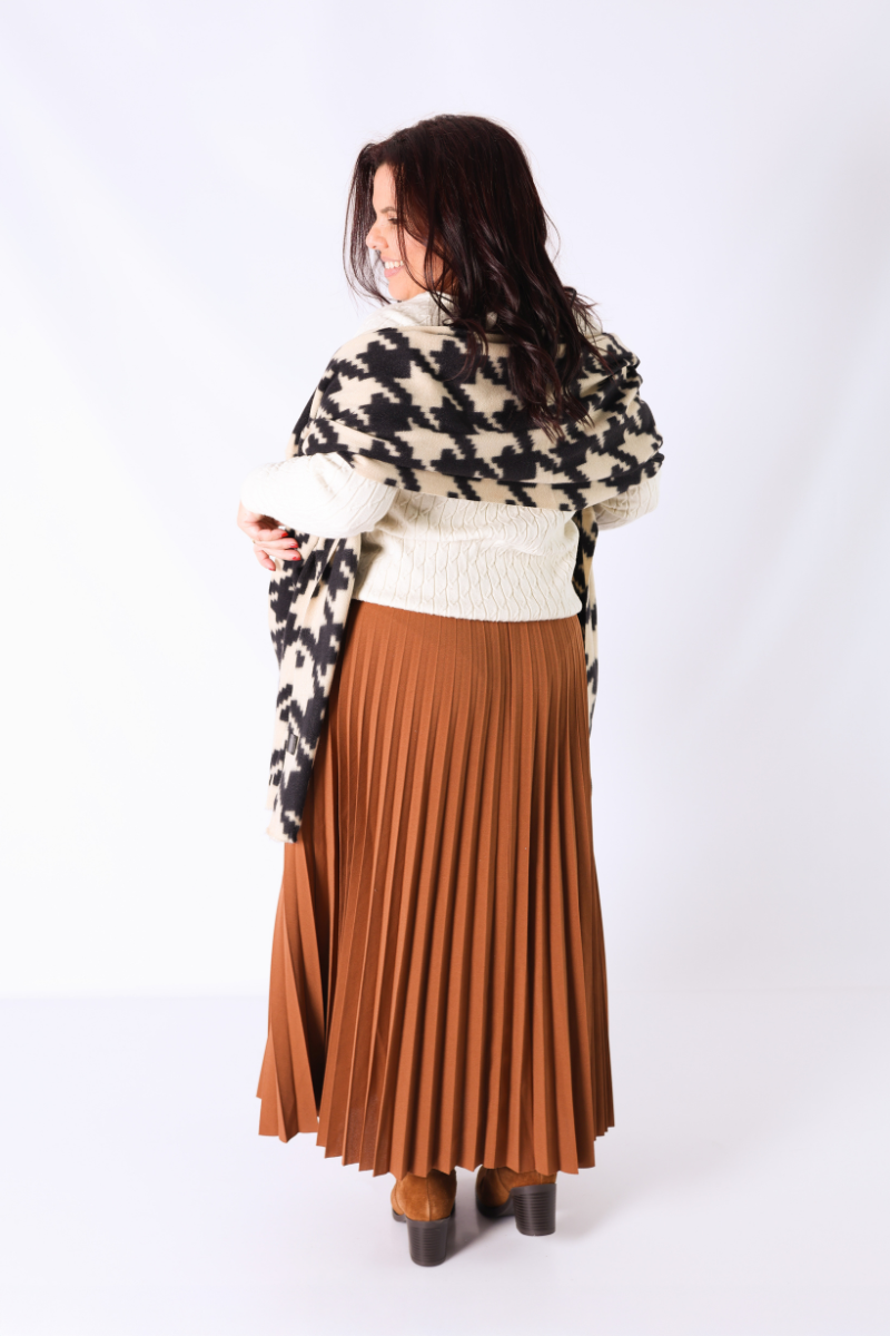 Echarpe Geométrica Cruda