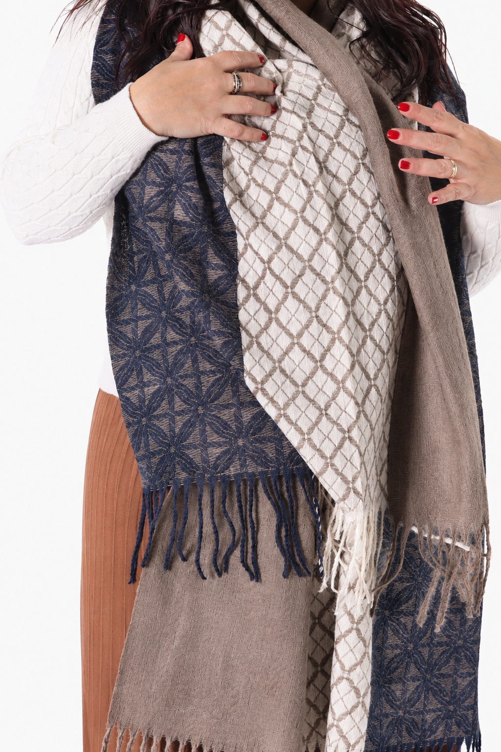 Echarpe Formas Taupe