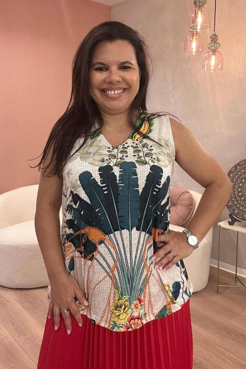 Blusa Tropical Brasil Encanto