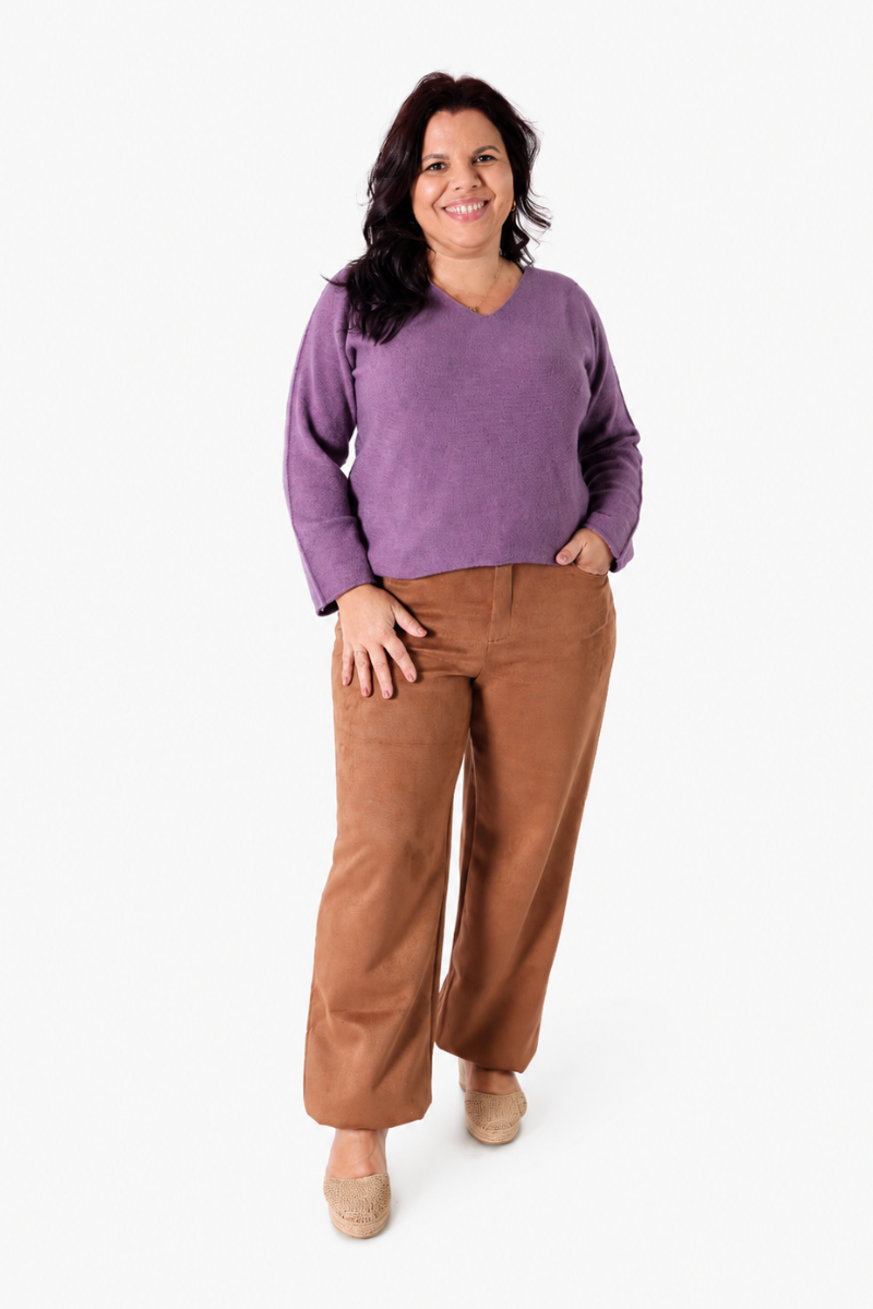 Calça Rüga Camurça Camel