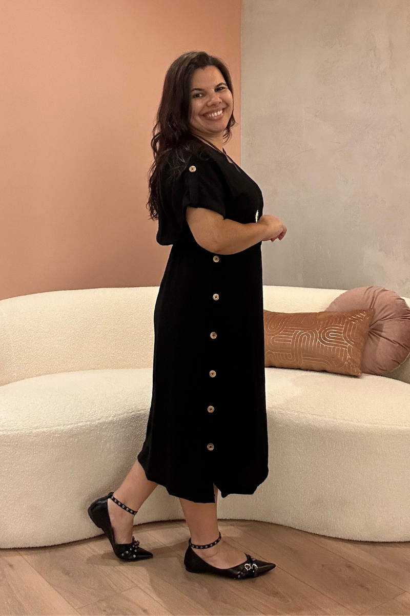 Vestido Lizalù Verona Preto