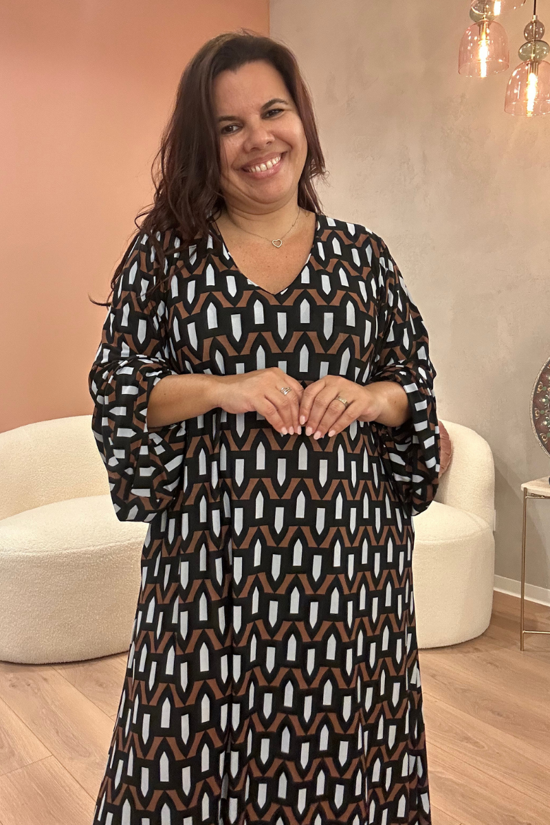 Vestido Tropical Brasil Premium Mosaico