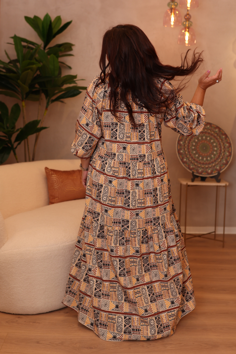 Vestido Bohome Terra Camel