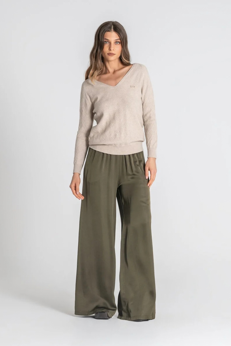 Camisola Rüga Textura Beige