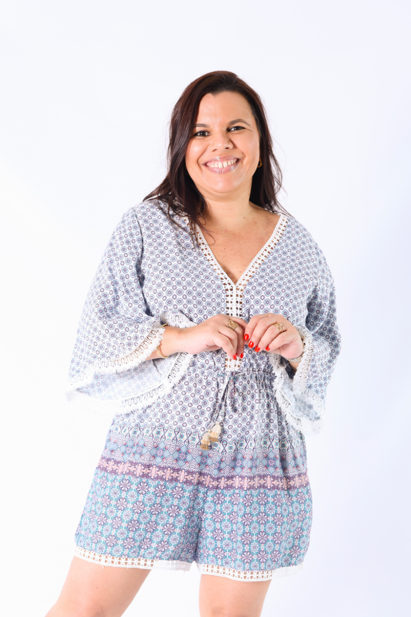 Macacão Joanna Azul