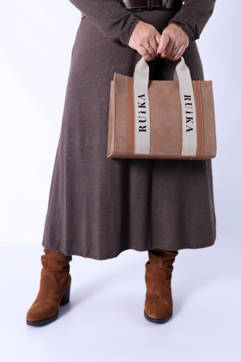 Mala Camurça Taupe - RUIKA