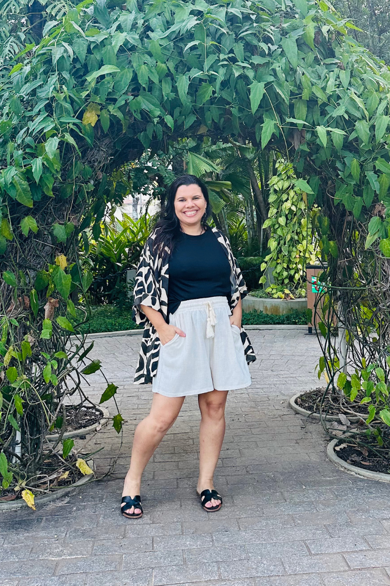 Kimono Estampado Abstracto