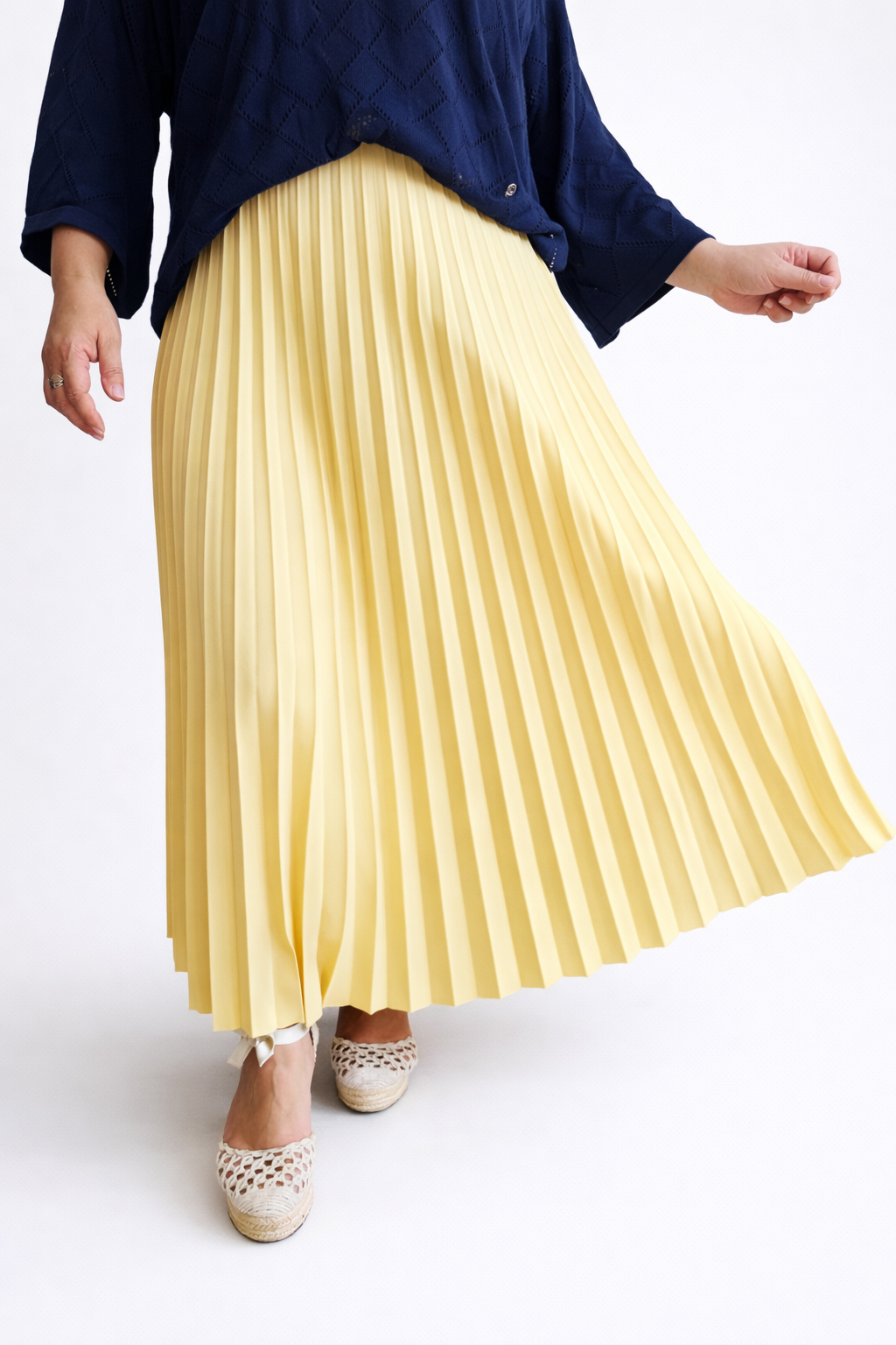 Falda Plisada Lara Burdeos