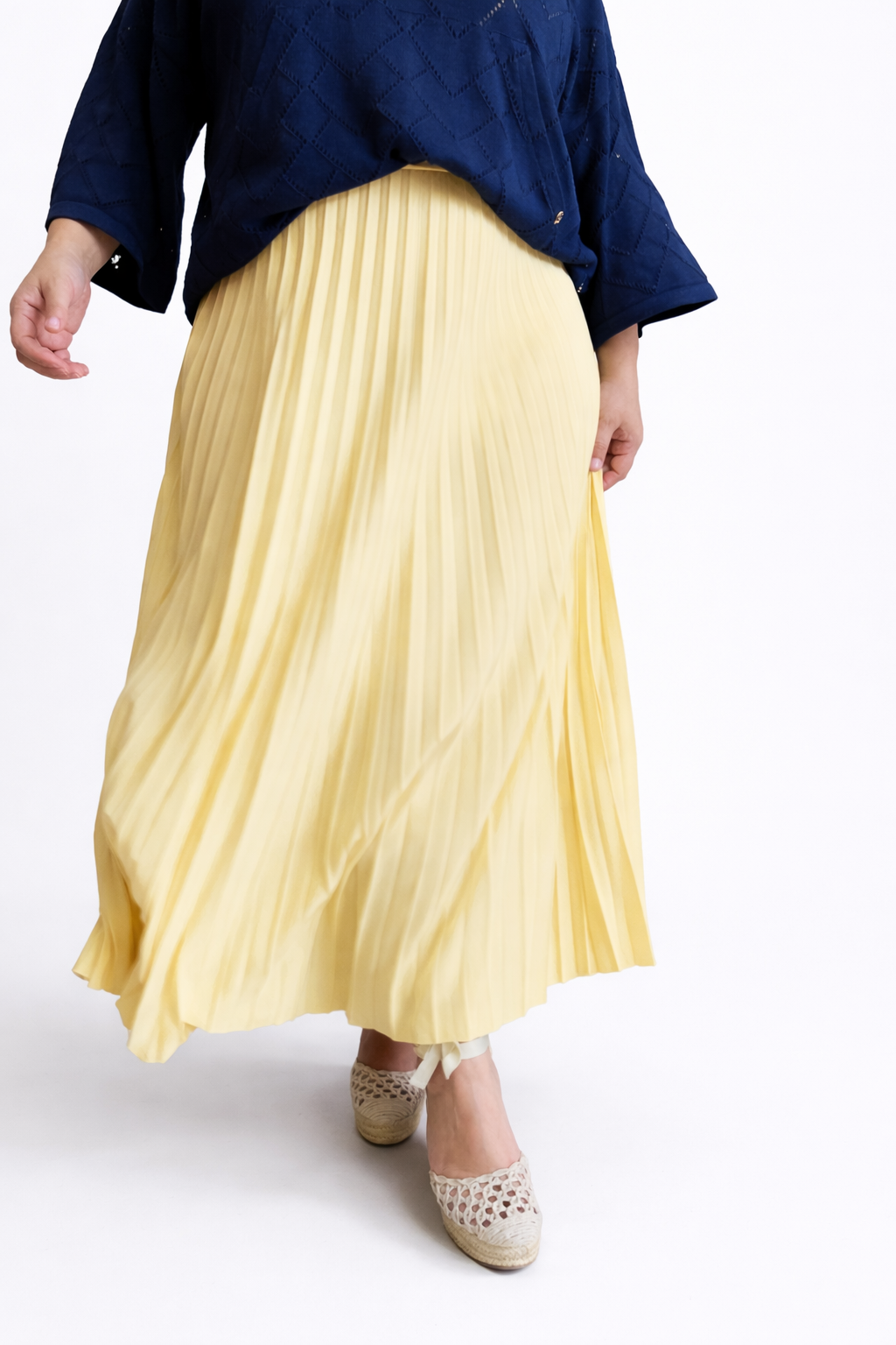 Falda Plisada Lara Burdeos