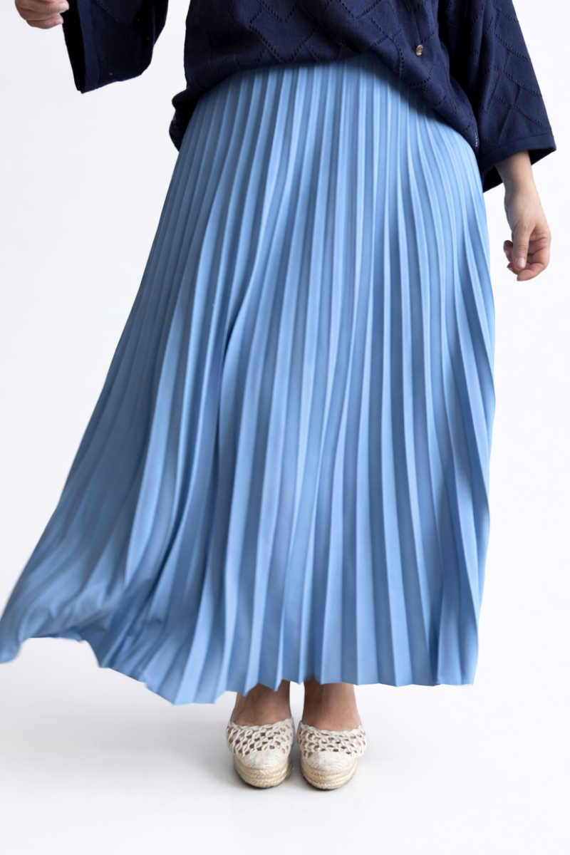 Falda Plisada Lara Burdeos