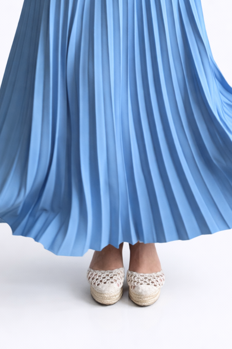 Falda Plisada Lara Burdeos