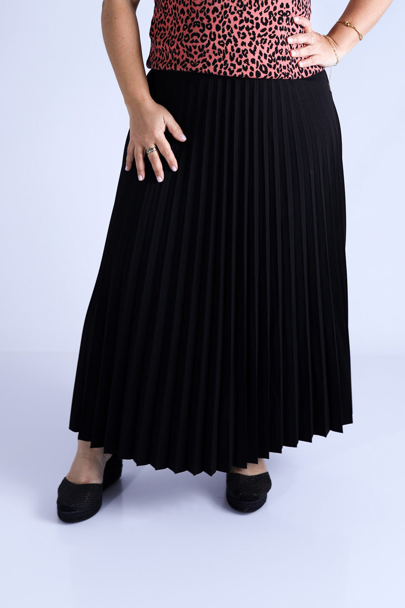 Jupe Plissée Lara Noire