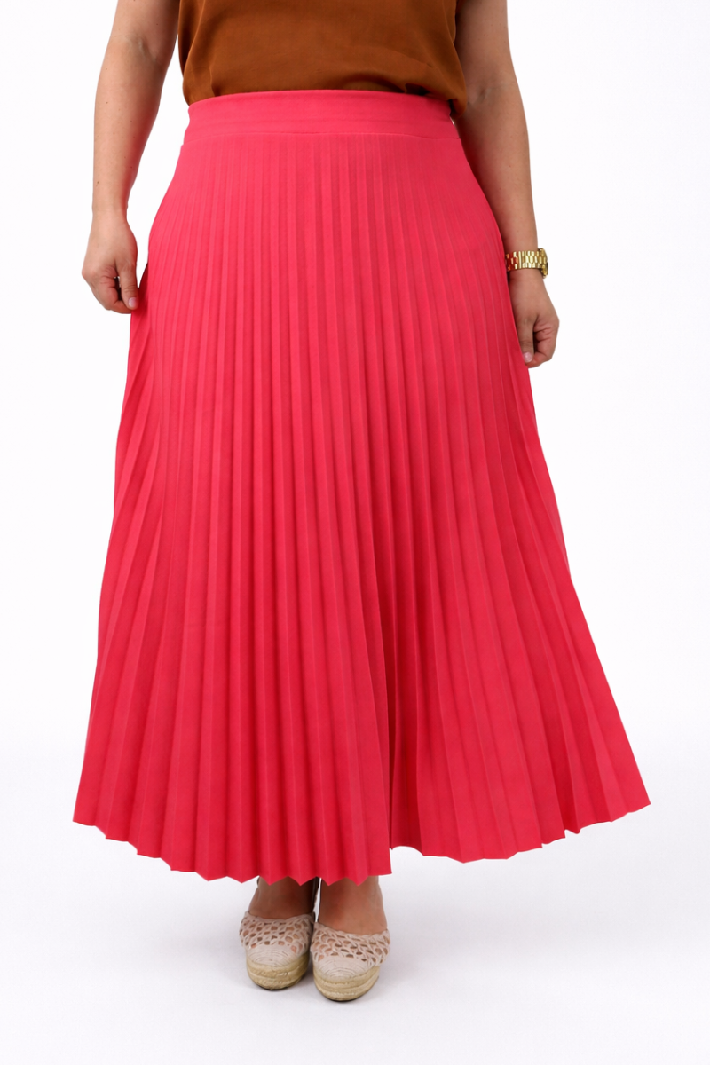 Falda Plisada Lara Coral