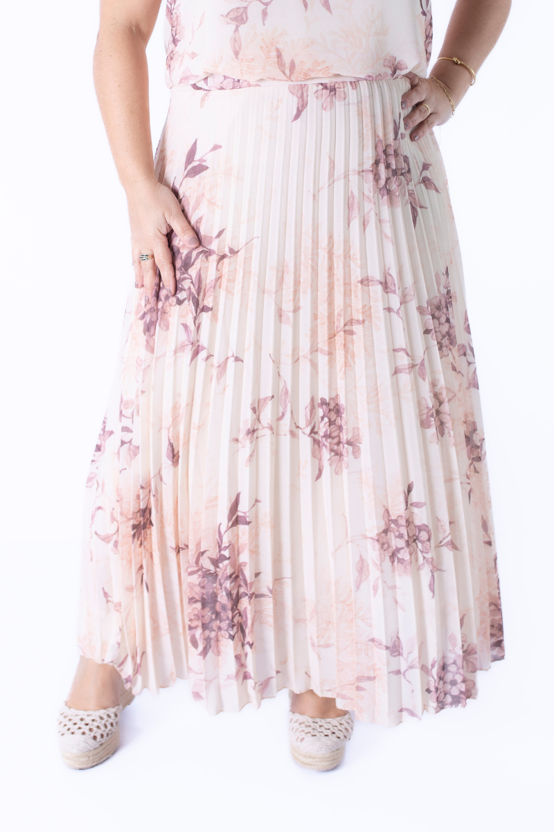 Vestido Topo Canalé con Contraste - RUGA