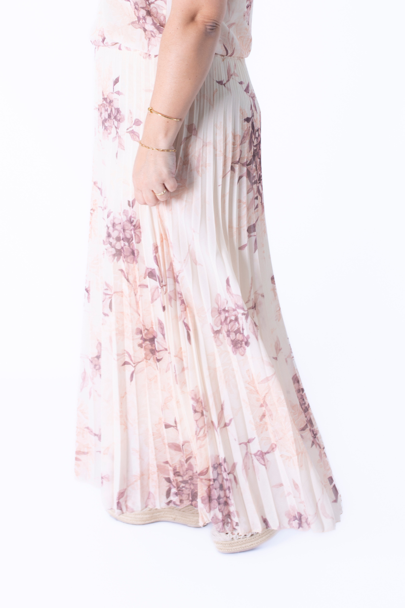 Vestido Topo Canalé con Contraste - RUGA