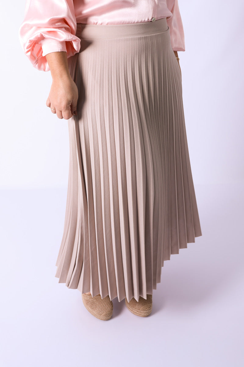 Jupe Plissée Lara Sable