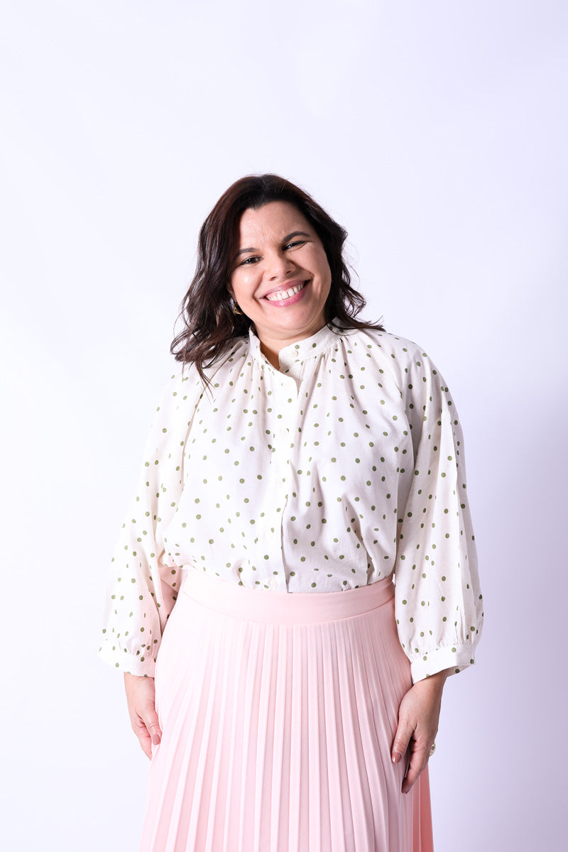 Jupe Plissée Lara Pêche