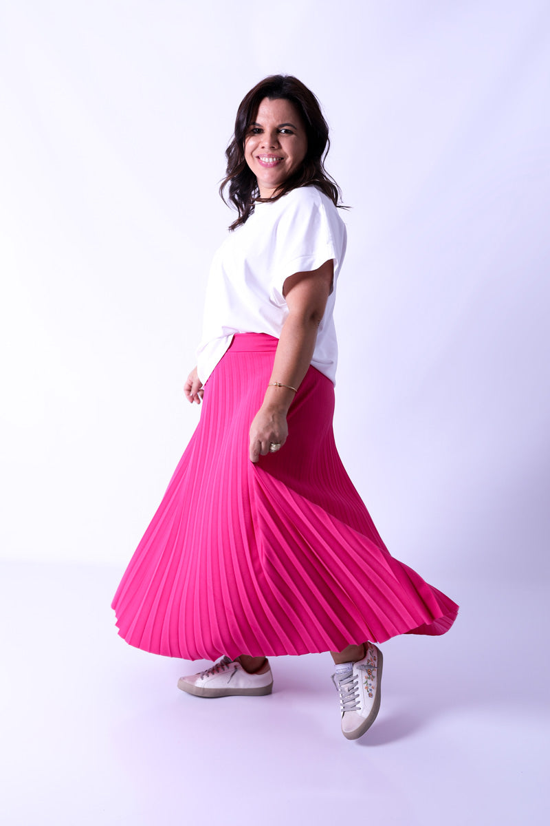 Jupe Plissée Lara Pink
