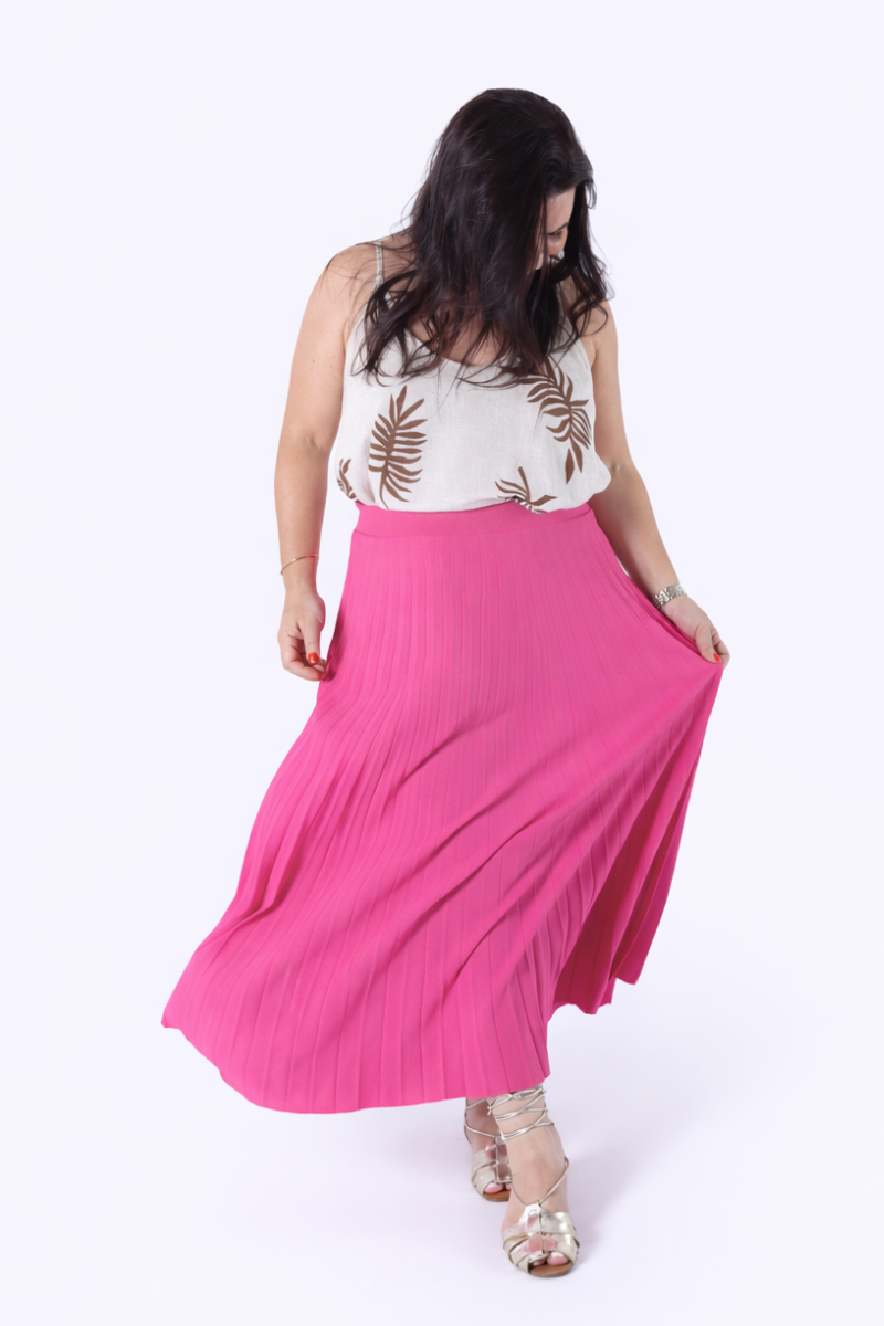 Jupe Plissée Lara Pink