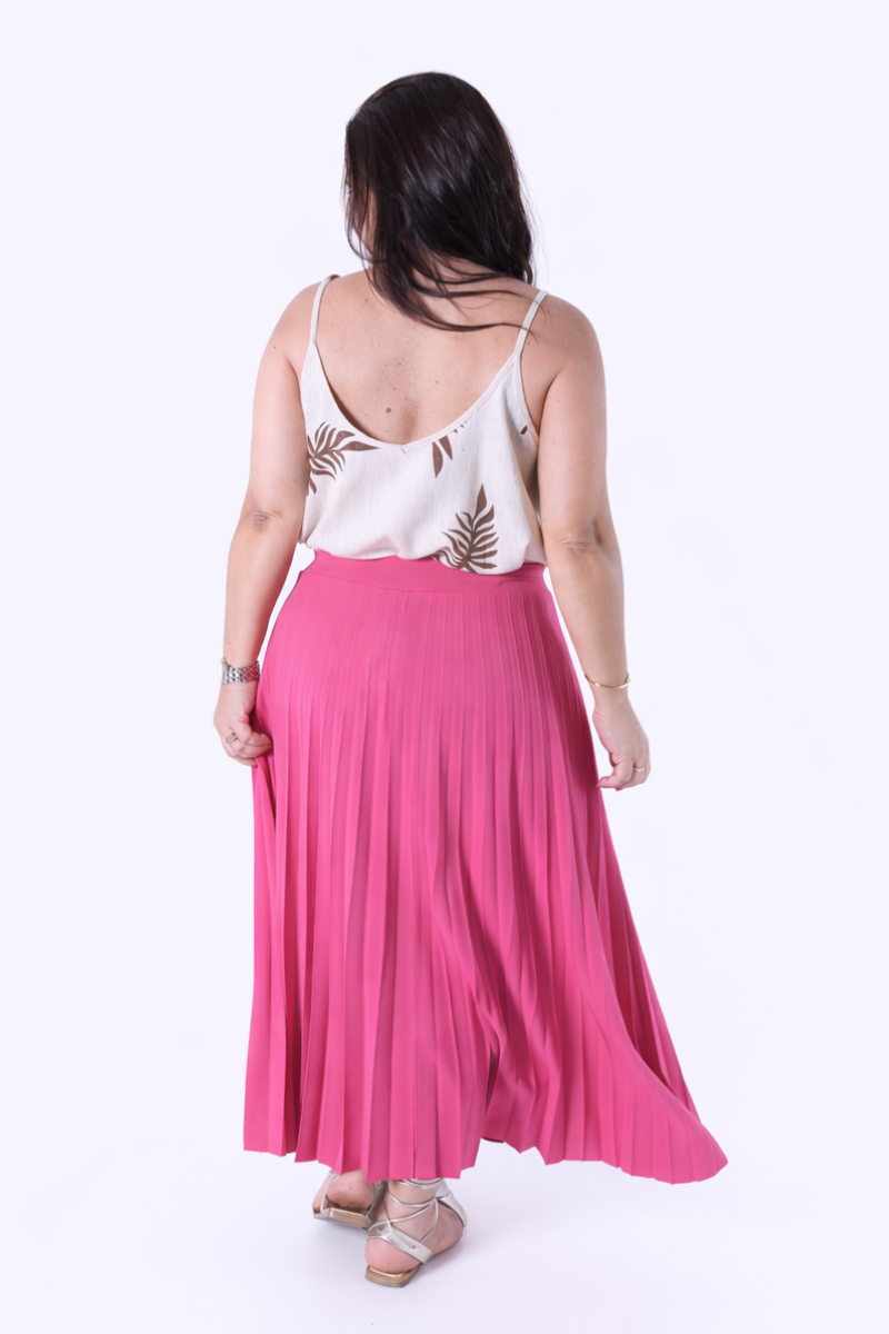 Jupe Plissée Lara Pink