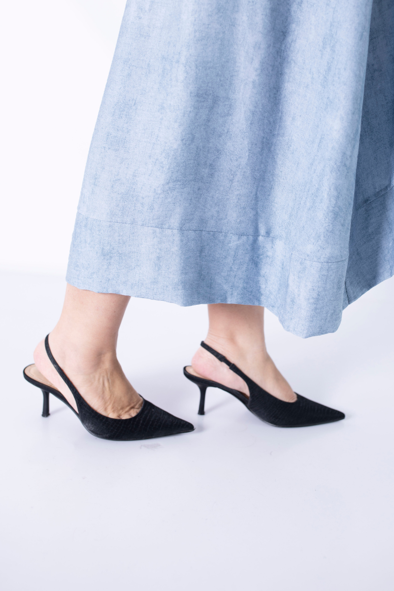 Zapato Slingback Negro - CORINA