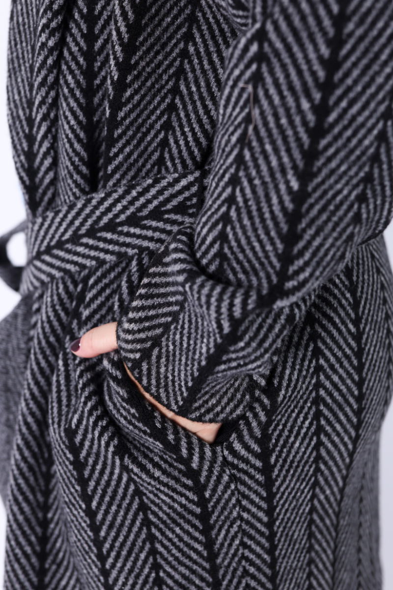 Abrigo Espiga Antracita - RUGA