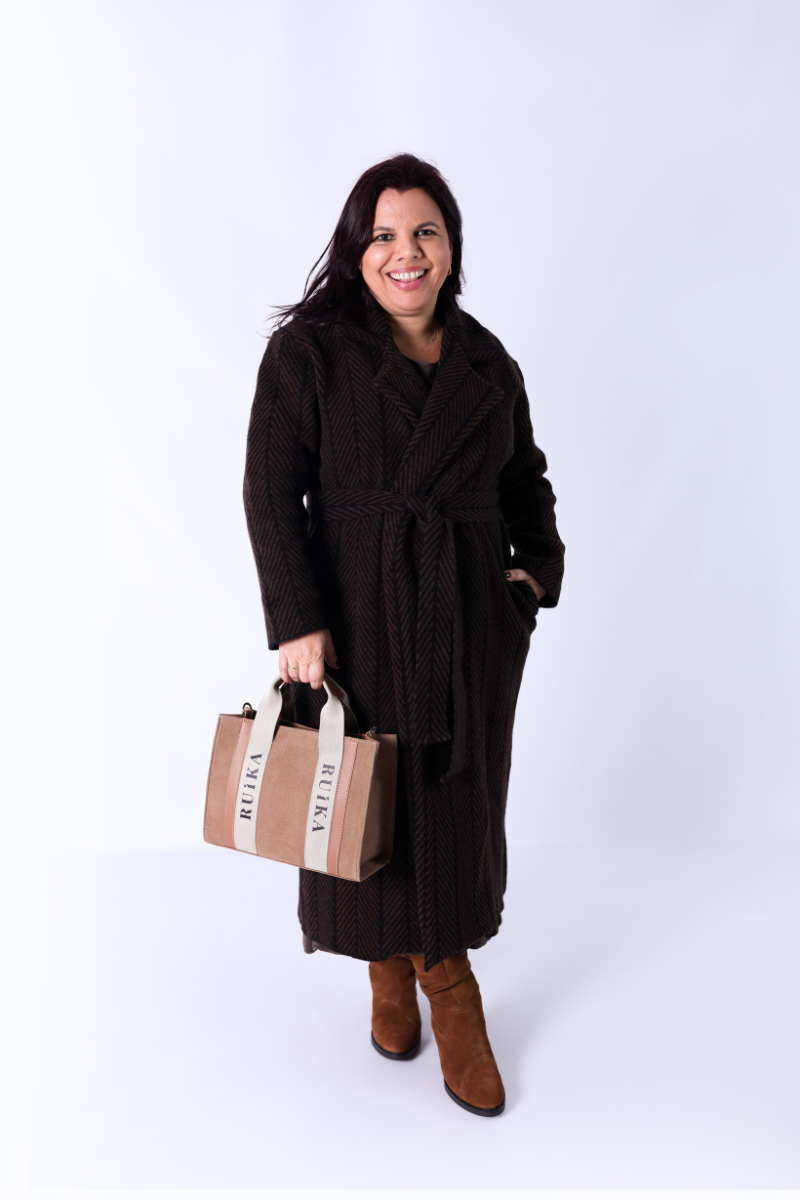 Manteau Chevrons Marron – RUGA