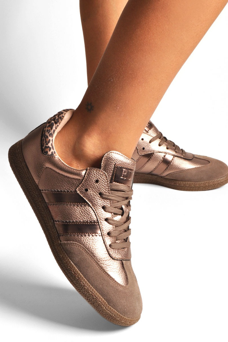 Ténis Pele e Camurça Bronze - RUIKA