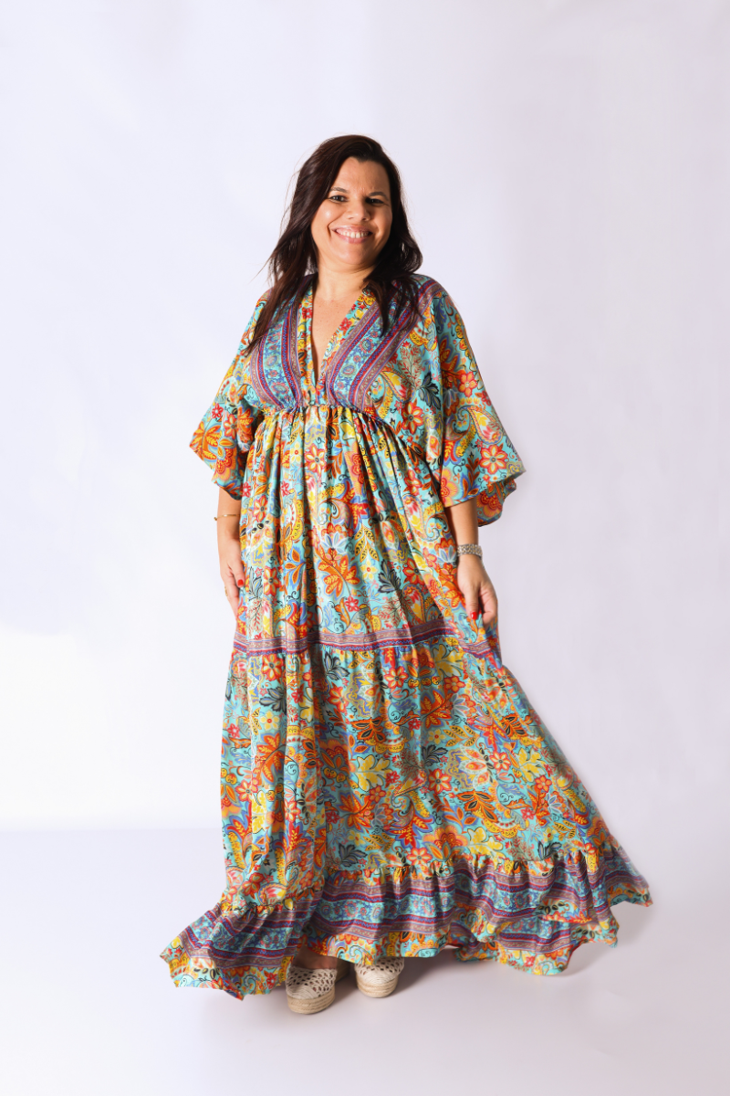 Vestido Berta Laranja