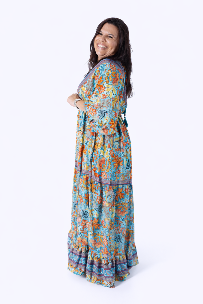 Vestido Berta Laranja