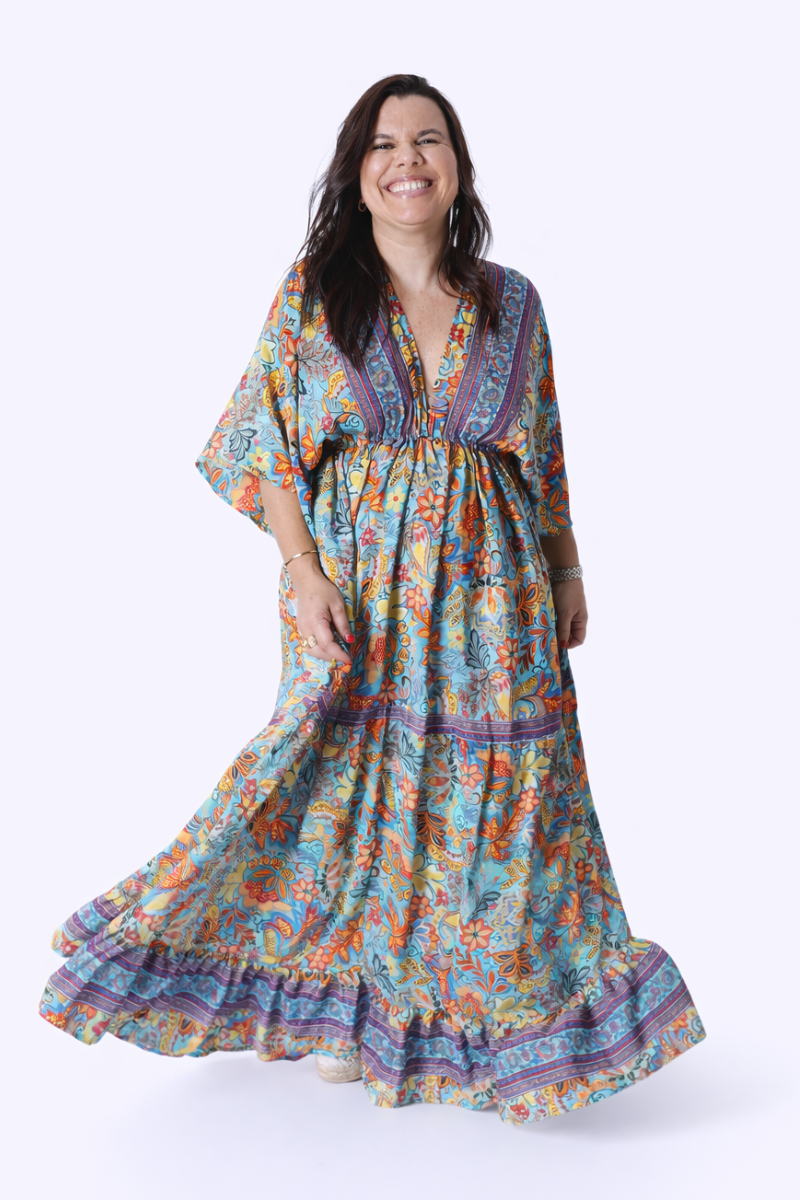 Vestido Berta Laranja