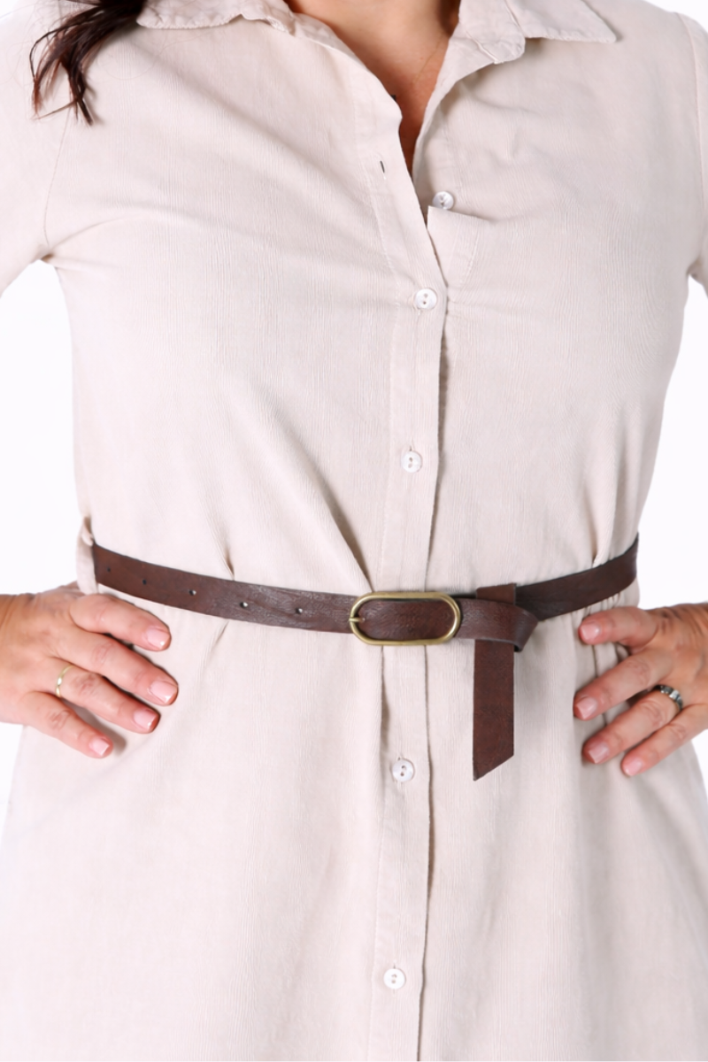 Vestido Rüga Camiseiro Cru